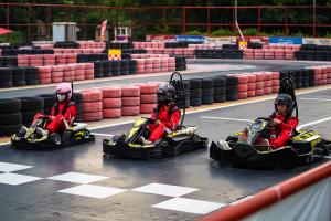 China Kids Electric Go Kart with 4 Wheels , Single Hydraulic Disc Brake Pedal Go Kart factory