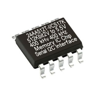24AA512T-I/CS17K 512Kbit 1.7V to 5.5V 400 kHz Memory IC Chip Serial EEPROM with