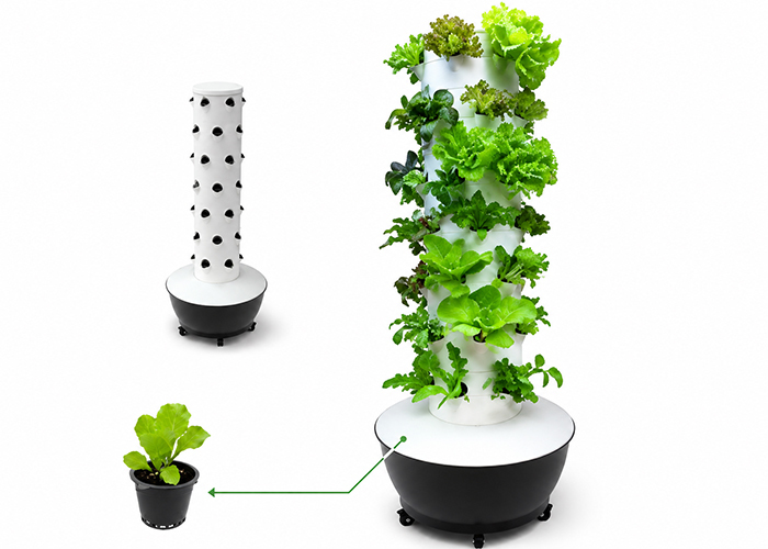 Technical components and parts of hydroponic system