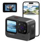 60FPS Waterproof Sports Cam 170 Degree 4k Vlog Action Camera