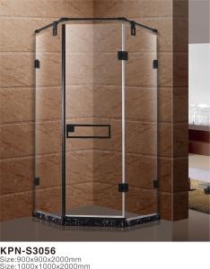 China black 900x900mm Dimond Shape Corner Shower Stall Normal Temperature Storage factory