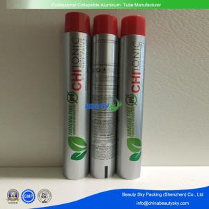 China 80g Volume M11 screw Printed Aluminium Tubes for Hair Color cream with colored cap factory