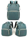 Unisex Solid 3 In 1 Baby Diaper Backpack 30~40L Oxford