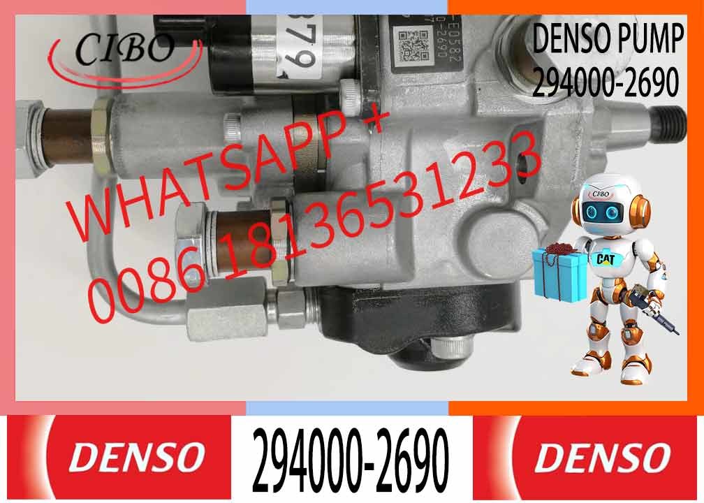 Common Rail Pump 294000-2690 Diesel Injection Pump Assembly 22100-E0582 for HINO J05E