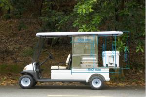 China Safety Low Speed Electric Car Golf Cart , 2 Seater Golf Cart PP Material factory