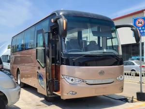 China Used Diesel Buses 2015 Year EURO IV Emission Standard 35 Seats Sealing Window Champagne Color Ankai Bus HFF6859 factory