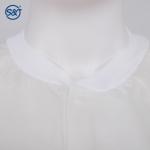S&J White lab coats jacket coat uniform non-woven polypropylene OEM wholesale