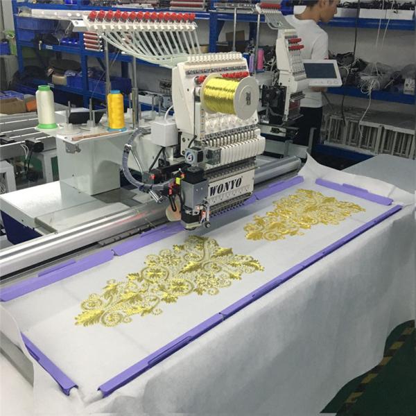 For WONYO New Single Head Flat Embroidery Machine Computerized Cording Chenille Embroidery for Home Use featuring Motor Bearing