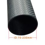Carbon Fiber Tube in Large Size Tapered Tube 80mm 100mm with 100% Carbon Content