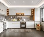 Modern Style Farmhouse Design Mdf Kitchen Furniture Custom Kitchen Cabinets