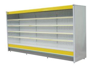 China Easy Cleaning Supermarket Display Chiller , Fruit Vegetable Display Freezer factory