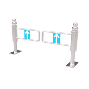 China Waist High Swing Turnstile Gate Single Direction Mechanical Manual Control on sale
