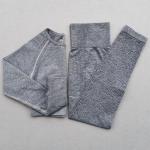 Nylon Women's Yoga Apparel Set Gym Yoga Clothes Fitness Leggings + Cropped