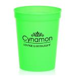 16 OZ Plastic Stadium Cup Reusable Plastic Party Tumbler Logo Imprint Plastic
