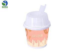 China 10oz Personalized Paper Ice Cream Bowls Ice Cream Serving Containers factory