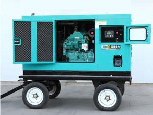 China Low Noise Diesel Backup Generator Flexible Move Silent Generator Set factory
