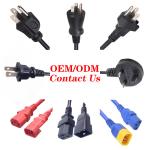 US/Canada Approved NEMA 5-15P 3 Pin Prong Plug To C13 Plug US Power Cord