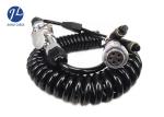Vehicle Rear View Camera Cable 5Pin Matal Spirale Remorque With 2CAMS