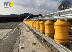 China 0.35m Diameter Road Guardrail EVA Highway Roller Barrier factory
