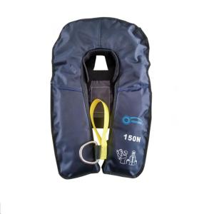 China Navy Color Co2 Inflatable Life Vest 150n Buoyancy 24h Floating Time factory