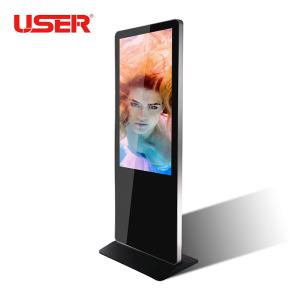 China Indoor Floor Standing Touch Screen Kiosk Digital Ad Display Floor Stand Customized Size factory