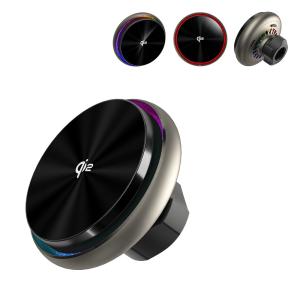 China Starry Sky Lighting Effect Silent Cooling Fan Fast Heat Dissipation QI2 Fast Charging Magnetic Car Wireless Charging Stand factory