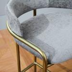Lenox Velvet Counter Modern Bar Chairs West Elm Fashionable Design