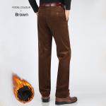 Autumn and Winter Casual Pants Plus Fleece Warm Winter Corduroy Thickened Loose
