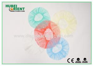 China Hand / Machine Made Single Elastic Non Woven Bouffant Cap Disposable factory