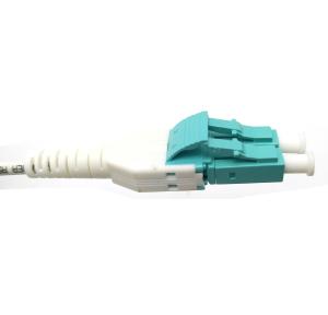 China LC DX Mutilmode OM4 OM3 Breakout Patch Cord factory