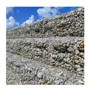 China Stone Filled Woven Mesh Gabion Basket Retaining Wall Design for Seawall Protection factory