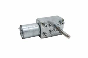 China 24V Dc Worm Gear Motor With Encoder Micro Ratio 1/52 For Industrial Equipment factory