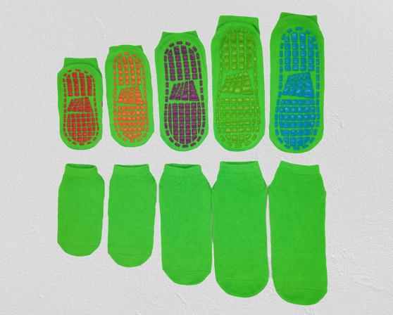 Colorful Sports Jumping Socks Trampoline Grip Socks Non Slip Socks For Toddlers