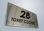 Beautiful Patterns Custom Stainless Steel Signs With Etching / Polishing /