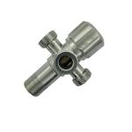 Brushed Surface Sanitary Angle Valve SUS304 Wall In Type