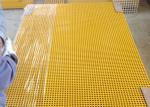 Yellow Fiberglass Grating Panels For Chemical Plant Walkway Platform