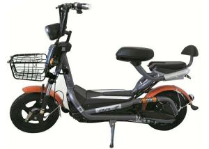 China Orange Color Electric Moped Scooter High Power 48V 350W Rated Motor Power factory
