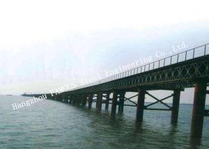 China Multispan Single Lane Prefabricated Bailey Steel Bridge Construction Assembly factory