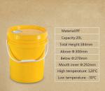 Sealing Popcorn 5 Gallon Clear Water Bucket Liner Customized Logo Round for
