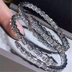 Real low price and high quality jewels diamond snake Bracelet 18k gold white