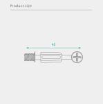 JH-2083 Carbon Steel Minifix Cam Bolt With 40mm Total Length For Modular