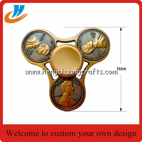 Dollar coins one cent icon head hand Fidget Spinner Gadgets toys 2017 one Anti