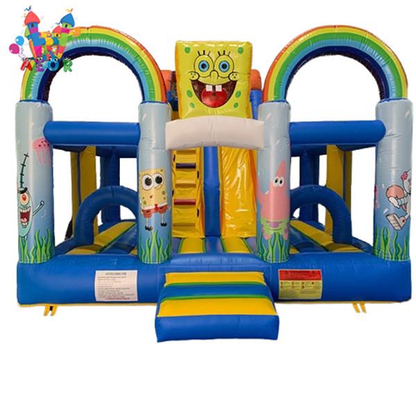 Inflatable Bounce Jumping Bouncer With Slide Inflatable Castle For Indoor
