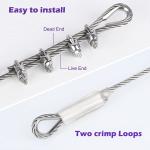 Bending 7x19 Strands Steel Aircraft Cable 50 feet 5/16 inch Stainless Steel for