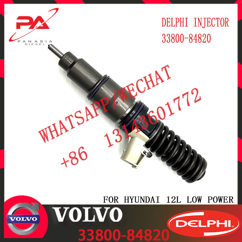 Diesel Injector 33800 84820, 33800-84820, 3380084820, 21306407 BEBE4D19002 for Hyundai D6CC engine