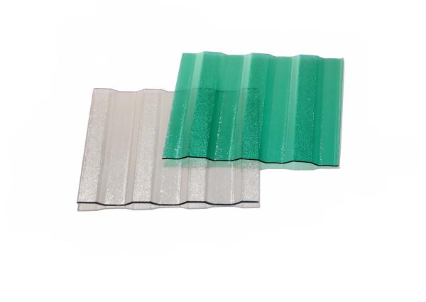 Blue Well Straight Character Diamond Embossed Polycarbonate Sheet Transparent PC
