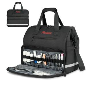 China Custom Hospital Medical First Aid Bag Portable Clinical Black First Aid Bag factory