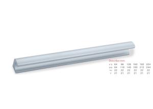 China Extreme Corrosion Resistance Extruded Aluminum Cabinet Pulls White And Black Color factory
