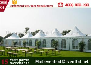 China 2016 fashion pavilion pagoda party tent for wedding event with decoration lining factory