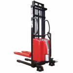 Safety Brackets Semi Electric Pallet Stacker 197kg Net Weight Low Voltage Alarm